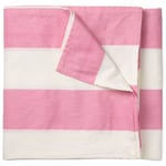 Gaia bordsduk 145x145 cm, rosa/vit