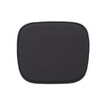 Muuto - Fiber Chair Seat Pad / Easy Leather Black - Tillbehör stolar