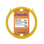 Anguila 30350015 Guide passe-câble en fibre de verre + polypropylène, jaune, 15 m
