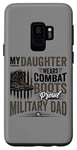 Coque pour Galaxy S9 Fille porte des bottes de combat Fier papa militaire
