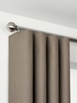 John Lewis Select Curl Gliding Curtain Pole with Ball Finial, Wall Fix, Dia.30mm