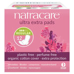Natracare Ultra Extra Pads With Wings (Regular) - 12 Pack