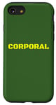 Coque pour iPhone SE (2020) / 7 / 8 Caporal militaire officier des forces armées imprimé au dos