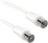 Antenne Cavo Tv,Antenne Cavo,Maschio Femmina,5 Mètres,75 Db,Par Tv,Smart Tv,Décodeur,Digitale Terrestre