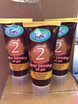 10 x Deep Tanning Oil Gel SPF 2 Sun Tropic Water Resistant Accelerates Tan 100ml