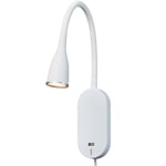 Nielsen Light Eye væglampe med USB, hvid