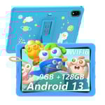 DOOGEE U10Kid Tablette Enfants 10.1 Pouces Android 13, Tablette Tactiles Quad Core 9 Go +128 Go/TF 1To, Kids Space, Widevine L1, WiFi 6, GPS, 8MP+5MP, Matériau en Silicone Alimentaire