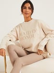 Six Stories Maid of Honour Embroidered Sweatshirt - Champagne, Beige, Size S, Women