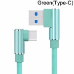 Charger Cable Micro Usb/type-c Data Sync Green Type C