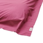Tekla - Percale flat sheet 260x260cm lingonberry - Lakan - Röd