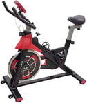 FFitness Indoor Spinning Bike Cycling Vélo d'entraînement à la maison avec tampon en feutre, carbone et volant, 13 kg