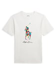 Ralph Lauren Boys Pony Print Short Sleeve T-Shirt - Deckwash White, White, Size 3 Years