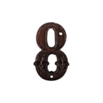 Husnummer 8 gjutjärn 12 cm