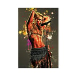 Rock Singer Shakira 4 Canvas Poster Bedroom Decor Sports Landscape Office Room Decor Gift 08×12inch(20×30cm) Unframe-style1