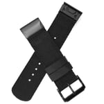 YOOSIDE for Fenix 5 / Fenix 6 Nylon Watch Strap, 22mm QuickFit Woven Soft Nylon Quick Dry Wrist Band for Garmin Fenix 6 Pro/Sapphire,Fenix 5/5 Plus,Approach S62/S60,Instinct,Quatix 6/5 (Black)