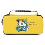 Etui pochette jaune Taperso pour Nintendo Switch Lite avec motif panda style samourai personnalisable