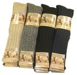 MENS 3 PAIRS LONG THICK WOOL THERMAL WINTER WARM WALKING HIKING SKI BOOT SOCKS