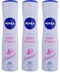 Nivea Pearl & Beauty Antiperspirant Spray 150ml | Women Deodorant | Lasting X 3