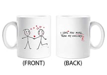 60 Second Makeover® Mug Inscription I Love You More Than My Unicorn Tasse cadeau humoristique pour Saint-Valentin Ami