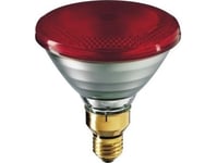 Philips Par38 E27 175W Ir-Värmelampa, Röd