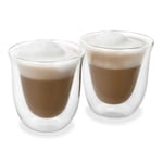 La Cafetière Contemporary Home Set of 2 Double Walled Cappuccino Glasses 200ml