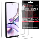 3 Pack TECHGEAR CLEAR Screen Protector Guards For Motorola Moto G13 / G23 / G53