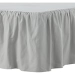 Venture Home Sängkappa Pixy Bed Skirt Cotton romantic - Light Grey / 200*180 15964-505