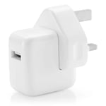 Genuine Apple 12W Fast/Quick iPhone/iPad USB UK Wall Plug Quick Charger A1401 Ta