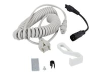 Ergotron Coiled Extension Cord Accessory Kit - Strömkabelsats - 2.4 M - Lindad - Grå - Saudiarabien, Europa
