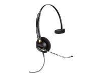 Poly EncorePro 510V - EncorePro 500 series - headset - på örat - kabelansluten - aktiv brusradering - 3,5 mm kontakt - svart - Certifierad för Skype for Buisness, UC-certifierad