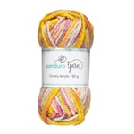 Garn Chunky Acrylic 50g summer pastel multi