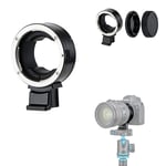 JJC EF-RF Auto Focus Mount Adapter Converter for Canon EF EF/S Lens to Canon EOS R3, R, Ra, RP, R5, R6 etc. RF Mount Camera, Durable Metal Mount Detachable Tripod Foot with 1/4"-20 Thread