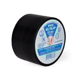 Eltejp S-märkt svart 20m 50mm