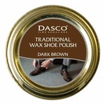 Dasco Traditional Wax Shoe Care Polish Boot Polish Colour Shine Dark Brown 50ml