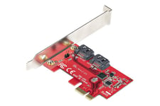 StarTech.com SATA PCIe Card, 2 Port PCIe SATA Expansion card, 6Gbps SATA Card, Full/Low Profile, PCI Express to SATA Adapter, ASM1061 Non-Raid SATA Controller Card - PCIe to SATA Converter - lagringskontrol - SATA 6Gb/s - PCIe 2.0 x1