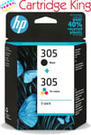 HP 305 std 2-pack Black/Tri-colour ink pack for Deskjet 2724