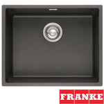 Franke Sirius 1.0 Bowl Black Tectonite Undermount Kitchen Sink SID110-50 BLK