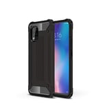 TANYO Case Compatible with Xiaomi Mi 10 Lite 5G, Heavy-Duty Hybrid Anti-Drop Phone Case, Removable 2-in-1 Shockproof Sturdy and Durable Fashion Ultra-Thin Protective Cover. Black