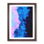 Force Of The Elements Abstract Framed Print for Living Room Bedroom Home Office Décor, Wall Art Picture Ready to Hang, Walnut A4 Frame (34 x 25 cm)