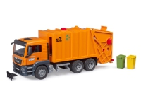 BRUDER MAN TGS Garbage Truck, Søppelbil, 3 år, Plast, Sort, Oransje