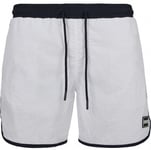 Urban Classics Retro badbyxor vit/navy (XL,white/navy)