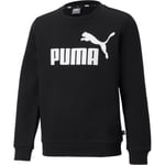 Puma Essential Big Logo Crew Sweatshirt Barn - Svart - str. 98