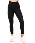We Are Fit Black Ribbed Seamless 7/8 Tights - S