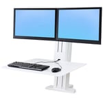 ERGOTRON – Workfit-sr, dual monitor, white (33-407-062)