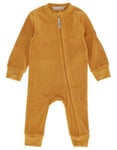 Gullkorn Fleecedress Baby Sennep