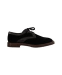 Dolce & Gabbana Mens Black Velvet Exotic Leather Shoes - Size EU 44