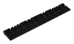 PELA Kantlist till garagegolv 30x30 cm, svart, 10-pack