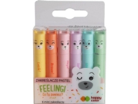Happy Color pastellfärgade överstrykningspennor i miniformat 6 färger HAPPY COLOR