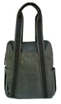 New Vintage NIKE Vertical REMIX Zipped Faux Leather TOTE Bag BA4110 Black