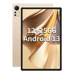 Tablette Tactile WUXIAN S39 (WiFi + 4G LTE) - 10,36 Pouces Tablette Android 13 12Go RAM + 256Go ROM (1 TB TF) BT/GPS/Type-C Certifié Google GMS, 5MP+13MP 7000mAh (Doré)